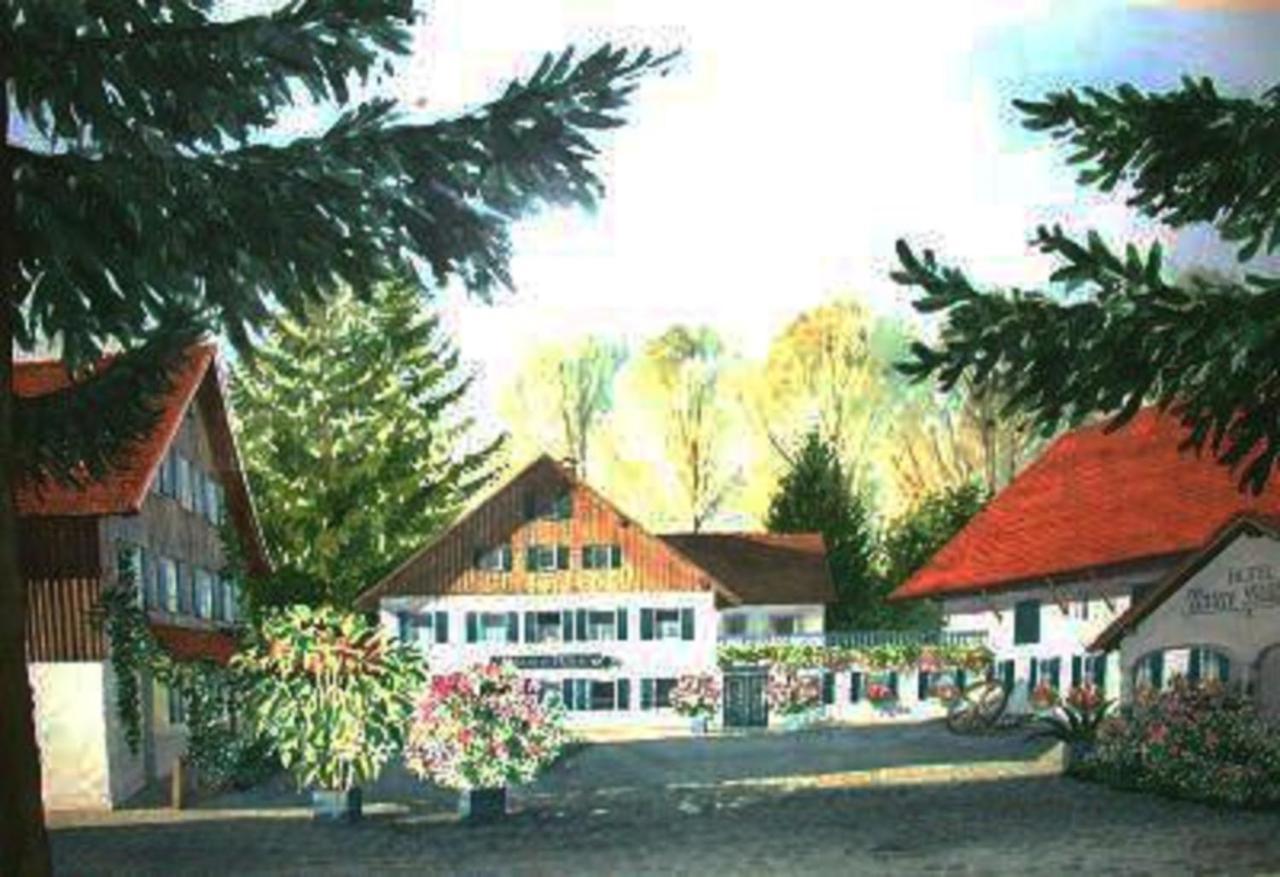 Hotel "Untere Muehle" Schwabmuhlhausen Exterior foto